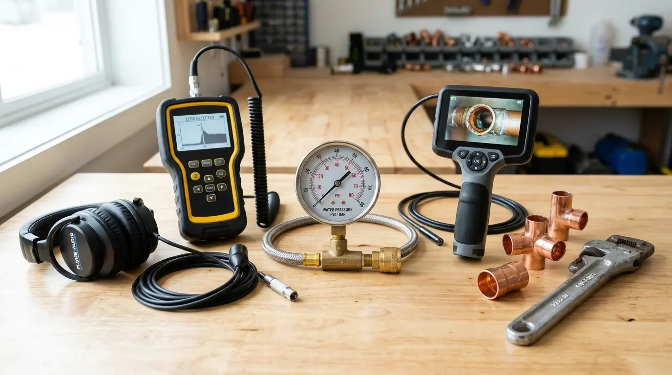 Plumber near me - Professional pipe diagnostics, pressure testing, and leak isolation equipment